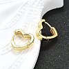 Heart Brass Hoop Earrings LS-EJEW-H157-05G-3