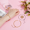 8Pcs 2 Colors 304 Stainless Steel Rhombus Link Chain Bracelet Making AJEW-MA00004-3
