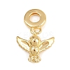 Brass European Dangle Charms KK-N271-33G-1