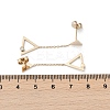 304 Stainless Steel Rhinestone Stud Earrings EJEW-Z089-17G-5