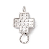 Alloy Cross Connector Charms PALLOY-JF04057-3