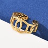 304 Stainless Steel Cuff Open Rings for Women RJEW-H255-01G-01-3