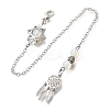 Round Mixed Gemstone Dowsing Pendulums G-M447-07P-2