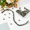 2 Strands Natural Green Zebra Jasper Beads Strands G-OC0002-74-5