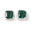 Brass Micro Pave Cubic Zirconia Beads KK-A253-20S-03-1