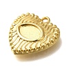 Brass Pendant Cabochon Settings KK-M313-10G-2