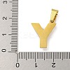 Ion Plating(IP) 304 Stainless Steel Pendants STAS-U024-01Y-3