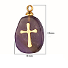 Natural Amethyst Pendants FIND-PW0015-02A-06-1
