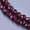 Natural Garnet Beaded Necklaces NJEW-K114-C-A04-2
