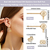 100Pcs 304 Stainless Steel Ball Post Stud Earring Findings STAS-BBC0008-46-2