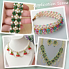 25 Strands 4 Colors Transparent Electroplate Glass Beads Strands GLAA-SP0001-27A-6