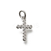 Brass Micro Pave Cubic Zirconia Charms KK-P295-54P-1