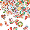 2 Sets 2 Styles Christmas Themes PVC Self-Adhesive Stickers DIY-SC0032-86-1