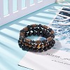 3Pcs 3 Style Natural & Synthetic Mixed Stone Stretch Bracelets Set with Wood Beaded for Women BJEW-JB08358-2