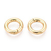 Brass Spring Gate Rings KK-T078-20G-02-2
