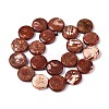 Dyed Natural Fire Crackle Agate Beads Strands G-T144-57A-01-2