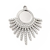 Non-Tarnish 304 Stainless Steel Pendant Cabochon Settings X-STAS-H172-13P-1