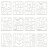 Plastic Drawing Painting Stencils Templates DIY-WH0222-015-4