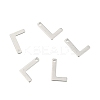 Tarnish Resistant 304 Stainless Steel Letter Charms STAS-O072-L-2