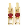 Rack Plating Brass Micro Pave Cubic Zirconia Watch Band Clasps KK-A234-016G-01-1