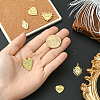6Pcs 6 Styles Rack Plating Brass & Cubic Zirconia Pendants KK-SC0006-93-4