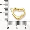 Rack Plating Heart Brass Spring Gate Rings KK-Z086-53G-03-3