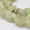 Raw Rough Natural Prehnite Beads Strands G-F403-14-3