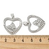 Rack Plating Brass Micro Pave Cubic Zirconia Pendants KK-F869-17P-3