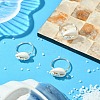 Natural Cowrie Shell Finger Rings RJEW-TA00171-2