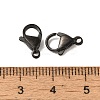 Ion Plating(IP) 304 Stainless Steel Lobster Claw Clasps STAS-AB11-B-3