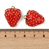 Brass Enamel Pendants KK-R224-14E-G-3