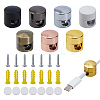 7Pcs 7 Colors Aluminum Cable Management Clips AJEW-FH0006-90-1