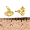 Brass Pave Cubic Zirconia Charms CU-CBA3D67-11G-05-3