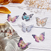 4Bags 4 Colors Cloth Butterfly Alligator Hair Clip FIND-CP0002-48-3