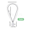 4Pcs Resin Imitation Gemstone Maitreya Buddha Pendant Necklace NJEW-FI0001-62B-2