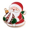 Christmas Theme Alloy Enamel Brooches JEWB-S022-03E-1