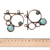Natural Amazonite & Green Aventurine Big Pendants G-A227-02R-3