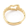 304 Stainless Steel Hollow Heart Adjustable Rings RJEW-D002-13G-2