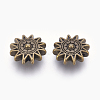 Tibetan Style Alloy Sun Beads TIBEP-GC188-AB-NR-2