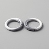 Gradient Color Zinc Alloy Spring Gate Rings PALLOY-WH0001-82E-2