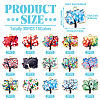 30Pcs 15 Colors Alloy Enamel Pendants ENAM-TA0009-02-4