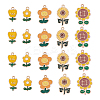 50Pcs 5 Styles Eco-Friendly Zinc Alloy  Pendants ENAM-CJ0001-88-1