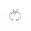 Non-Tarnish 304 Stainless Steel 12 Constellations/Zodiac Signs Open Cuff Ring for Women RJEW-S405-156P-E-2