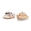 Light Gold Plated Alloy Enamel Pendants LS-PALLOY-TAC0011-09-2