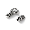316 Stainless Steel Lobster Claw Clasps Sets STAS-D303-10AS-02-2