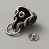 Brass Bag Decorative Demon Skull Head Buckle Clasps FIND-WH0110-379-2