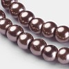 Glass Pearl Beads Strands HY-4D-B47-2