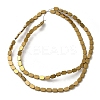 Electroplated Synthetic Non-Magnetic Hematite Beads Strands G-E610-A01-G-2
