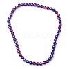 Non-magnetic Synthetic Hematite Beads Strands G-S096-4mm-6-3