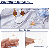 120Pcs 2 Colors 316 Surgical Stainless Steel Hoop Earring Findings STAS-HS0001-25-4